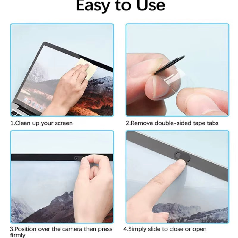 3/6/12Pcs Laptop Camera Cover Slide Webcam Blocker , for Iphone, Ipad, Macbook Pro Ultra Thin Camera Privacy Protector